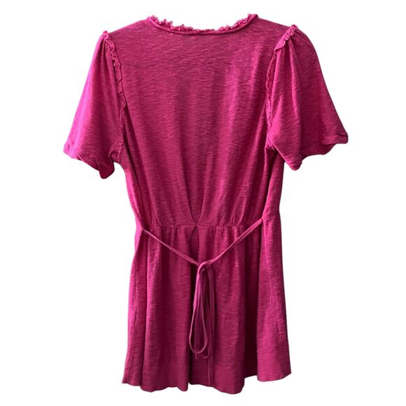 Moth short sleeve tie waist slub knit cardigan - Picture 2 of 10